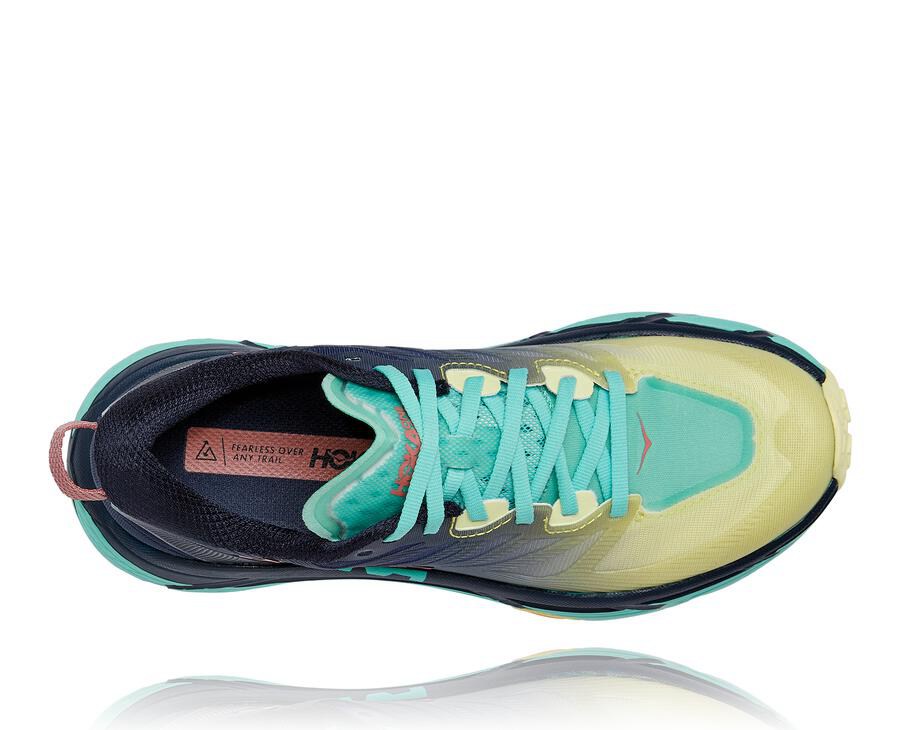 Hoka One One Trailove Tenisky Damske Čierne/Mätové - Mafate Speed 3 - 73905-QIPR